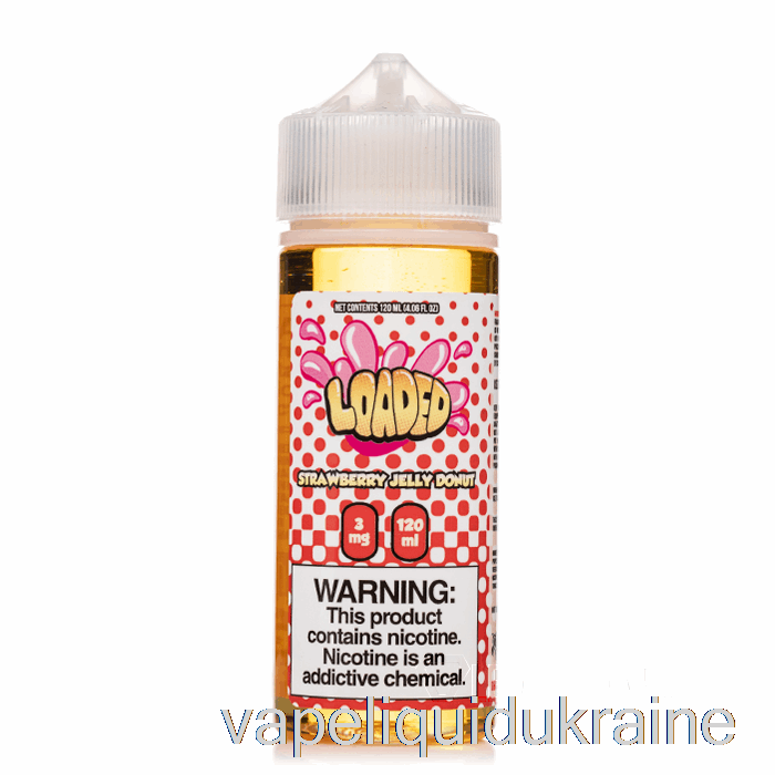 Vape Liquid Ukraine STRAWBERRY JELLY DONUT - Loaded E-Liquid - Ruthless Vapors - 120mL 0mg